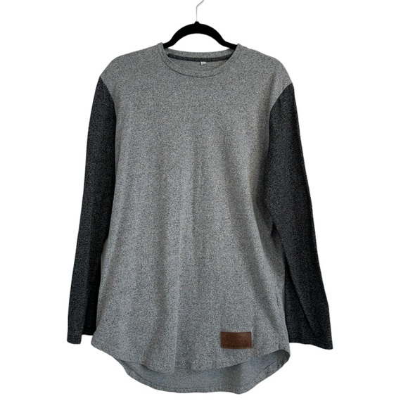 Pangea Gray Long Sleeve Shirt Size L - Picture 1 of 6